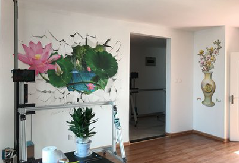 富川墙体彩绘相比墙纸的优势。