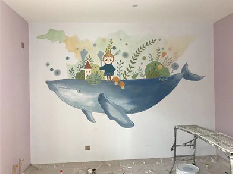 富川手绘墙的特点及优势。